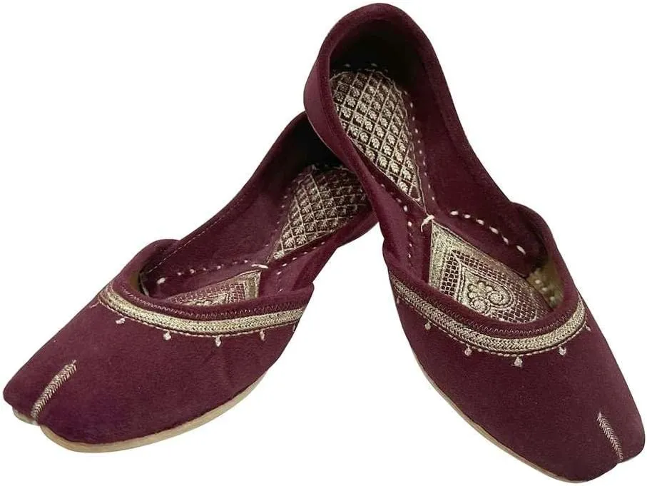 Women Flat Ballerina Comfortable Punjabi Jutti Khussa Shoes Ethnic Loafers Pumps