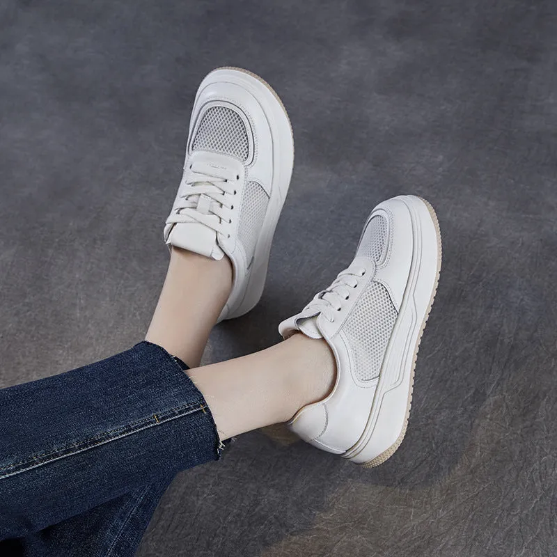 Women Minimalism Fashion Breathable Mesh Flat Sneakers