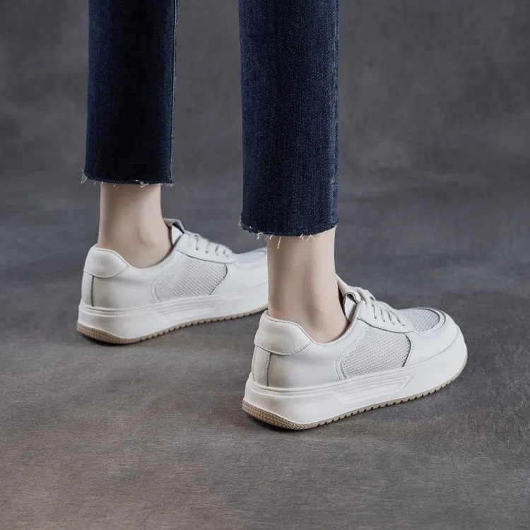 Women Minimalism Fashion Breathable Mesh Flat Sneakers