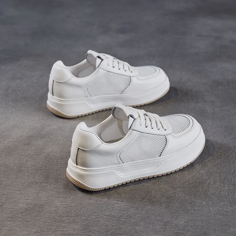 Women Minimalism Fashion Breathable Mesh Flat Sneakers