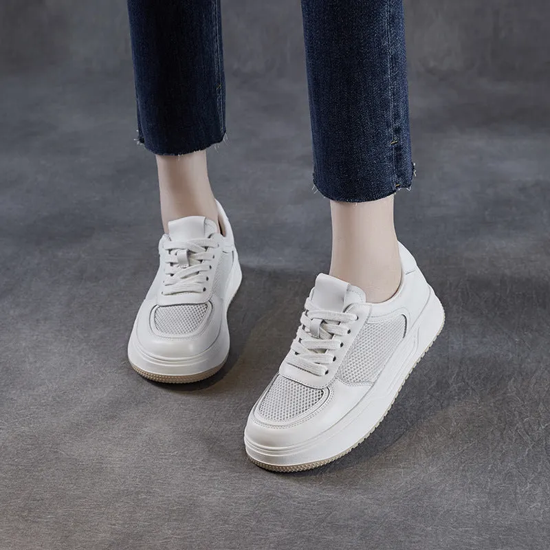 Women Minimalism Fashion Breathable Mesh Flat Sneakers