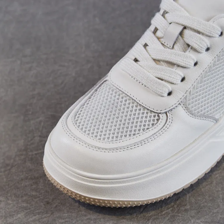Women Minimalism Fashion Breathable Mesh Flat Sneakers