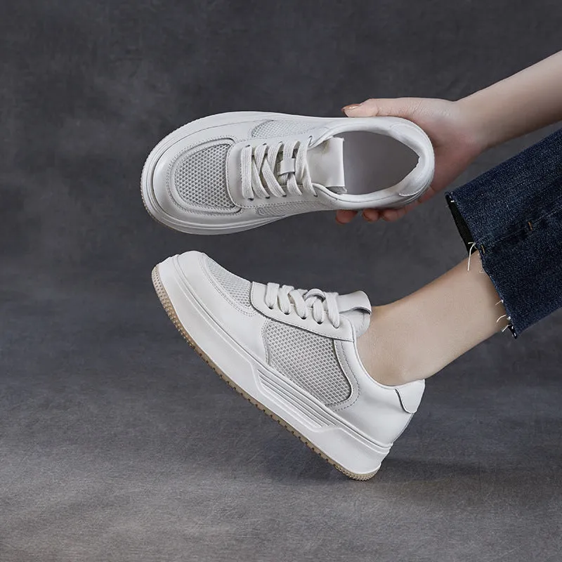 Women Minimalism Fashion Breathable Mesh Flat Sneakers