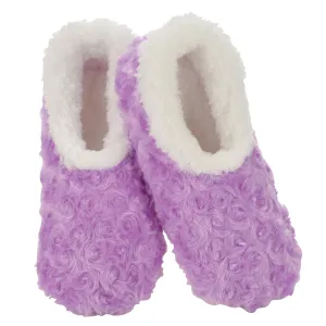 Women Slipper Socks Cozy Slipper - Purple Rose