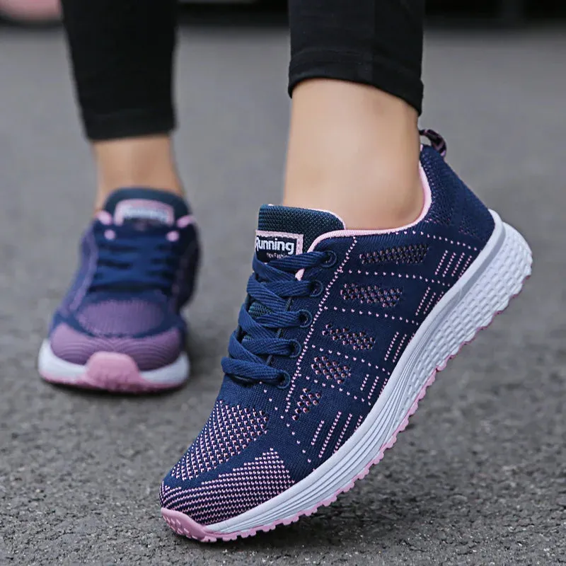 Women's Breathable Mesh Sneakers – Casual Flat Walking Shoes™