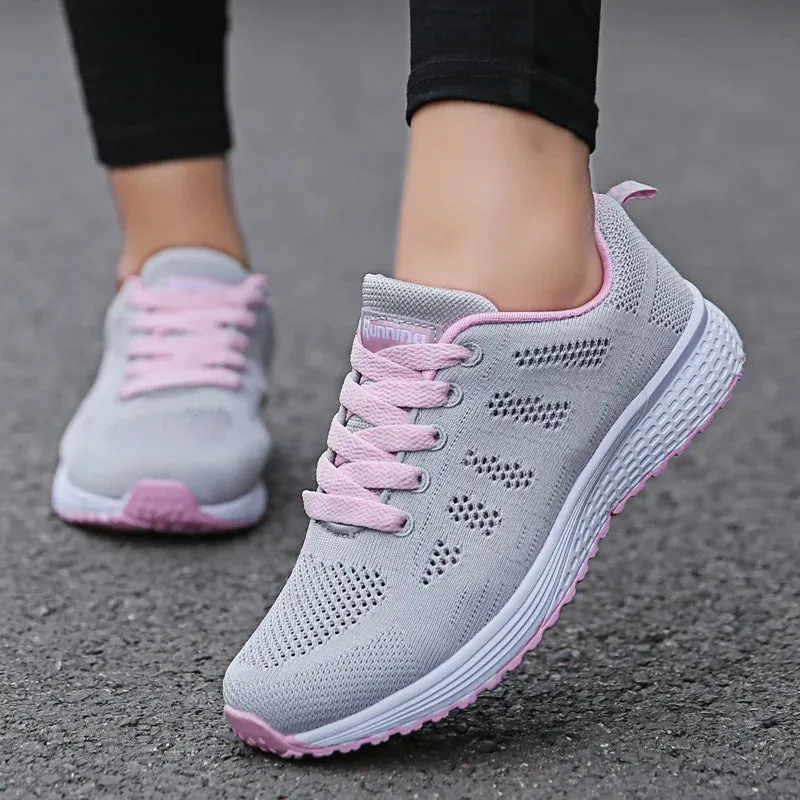 Women's Breathable Mesh Sneakers – Casual Flat Walking Shoes™