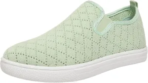 Women's Casual Slip On Sneaker Comfort Breathable Walking Loafer Flats Low Top Canvas Fashion Sneakers