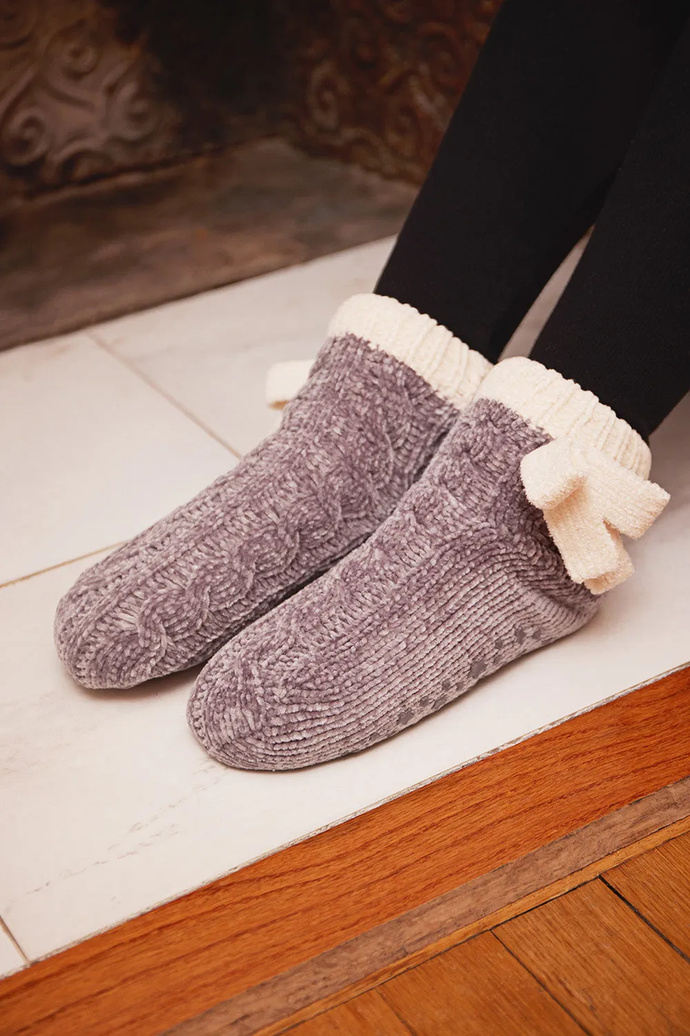 Women's Cozy Ballerina Plush Lined Slipper Sock Shorties