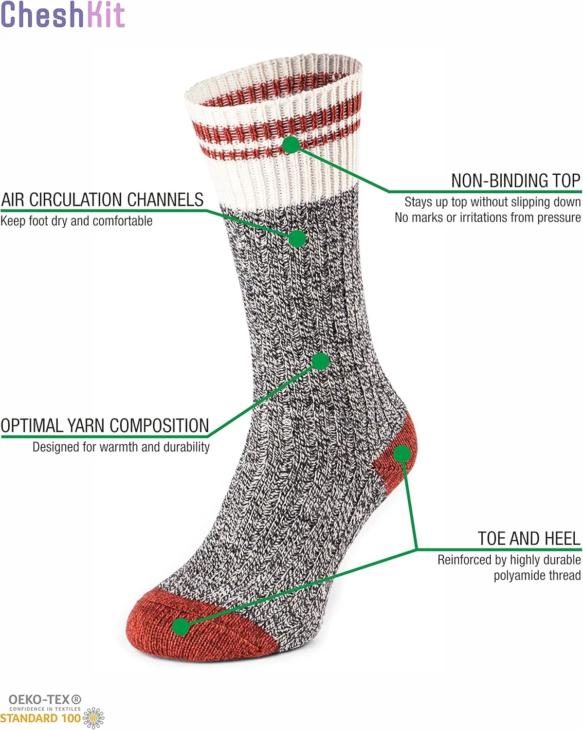 Women’s Cozy Cabin Wool Crew Socks