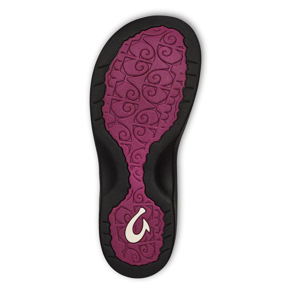 WOMEN'S OLUKAI 'OHANA | ORCHID FLOWER / BLACK