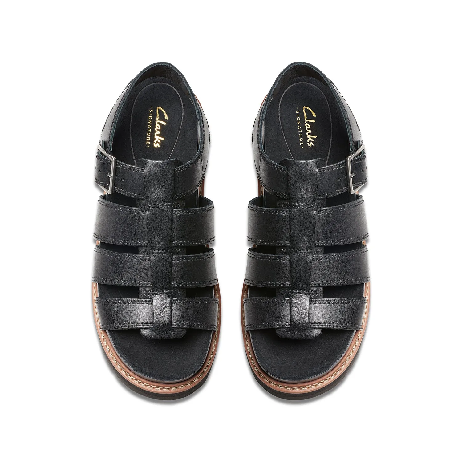 Womens Orianna Twist Black Leather