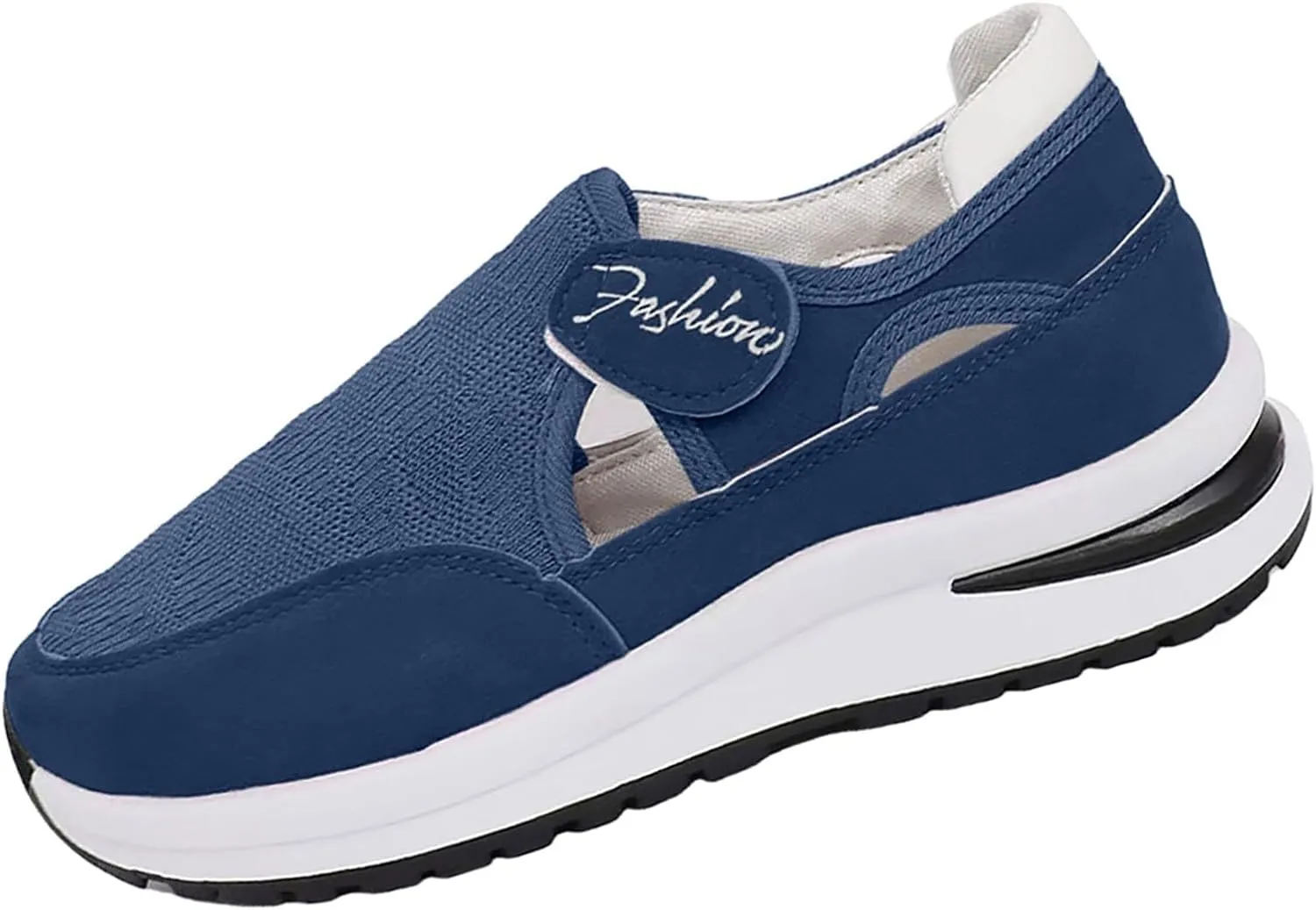 Women's Orthopedic Shoes, Casual Breathable Mesh Flat Sneakers, Low Cut Slip On Casual Summer Fashion Platform Walking Shoes