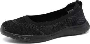 Women's Walking Shoes Breathable Lightweight Fashion Loafers Slip-Ons Sneakers Mesh Casual Ballet Flat Nurse Dress