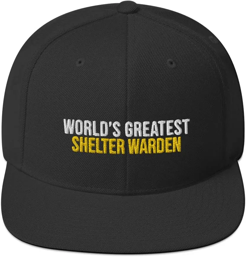 World's Greatest Shelter Warden Hat (Embroidered Snapback Cap) Shelter Warden Apparel