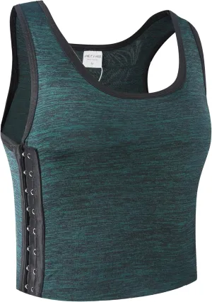 XUJI Transgender FTM Breathable Cotton Elastic Band Colors Chest Binder Tank Top (M-6XL)