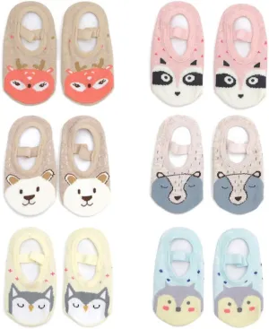 Yenzat Baby Anti Slip Non Skid Socks Grip for Toddler Girls Slipper 12 Pairs