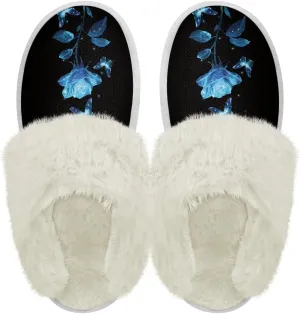 YEXIATODO Plush House Shoes Women Slippers Indoor Slipper for Winter Fuzzy Slippers for Men Unisex