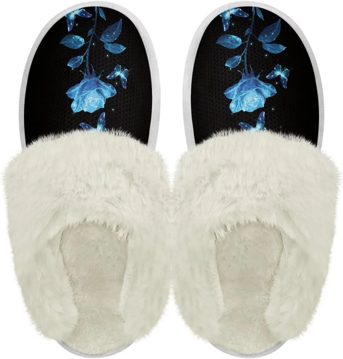 YEXIATODO Plush House Shoes Women Slippers Indoor Slipper for Winter Fuzzy Slippers for Men Unisex