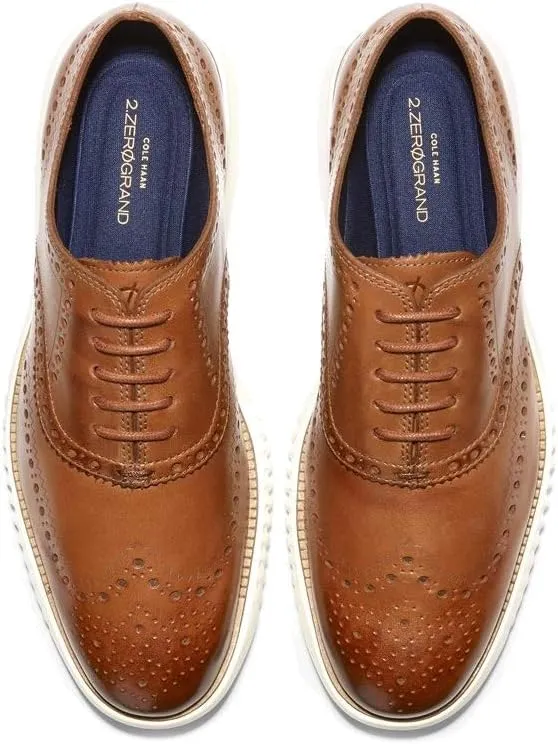 ZEROGRAND Men's 2 Wing Ox Oxford