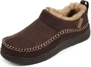 Zigzagger Men's MoCozy Moccasin Ankle Toasty House Shoes Slippers Indoor Outdoor